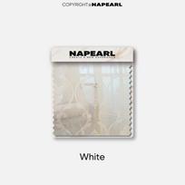 1PC NAPEARL Madingos europietiško stiliaus tiulio užuolaidos Aukštos kokybės minkštos tiulio užuolaidos, skirtos gyvenamojo kambario miegamojo namų dekoravimui W100cm x L130cm balta