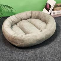 New Dog Kennel  Oval Pet Kennel  Summer Cool Kennel Dog Bed  Medium and Large Kennel Mat  Winter Warm Cat Kennel S : 50 * 40 white