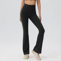 Girls Flare Leggings Kids Bell Bottom Cross High Waisted Dance Yoga Flared Pants L juoda