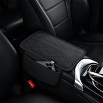 Car Armrest Storage Box, Car Center Console Organizer, Armrest Heightening Cushion With Cup Holder Armrest Storage Organizer Box as the picture