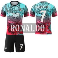 2025-26 Real Madrid new gradient color dragon pattern special edition #9Mbappé #7 Vinícius Football Jerseys S