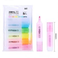 Deli S628 6-Color Highlighter Pen Set