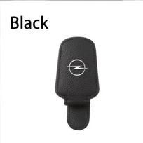 pdcr2 Car Sun Visor Glasses Case Holder Sunglasses Clip For Opel Corsa Astra Mokka Grandland X Insignia Zafira Vivaro Combo Cascada juoda