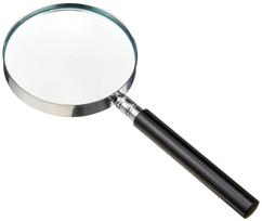 Rankinis didinamasis stiklas 90 mm lęšis Didelis didinimas Pagaminta iš MIZAR-TEC stiklo, 2,5x didinimas, Skersmuo, Tipas, Japonija, RL-90 juoda