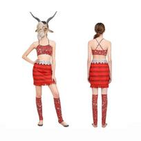 Zootopia 2 Gazelės Cosplay Kostiumai Helovino Karnavalo Šventės Išgalvoti Drabužiai Moterims Kids 150 red