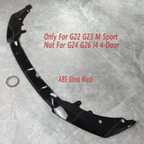 Competition Style Front Bumper Splitter Lip Spoiler Diffuser For BMW G22 G23 420i 430i 430d M440i M Sport 2019-2025 Tuning G22 G23 Gloss Black