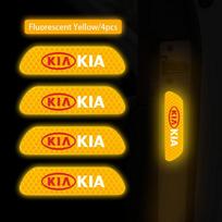 4 vnt. Atšvaitiniai automobilio durelių lipdukai Saugos įspėjimo ženklas KIA Carnival Niro EV9 K8 Forte Cerato Sportage Ray EV Telluride Seltos