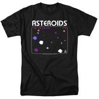Atari - Asteroids Screen -  Unisex Short Sleeve Children's T-shirt - Black 110