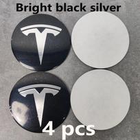 ALG1 100% Originalūs Tesla ratlankių logotipų lipdukai 4 vnt. 56 mm - Vandeniui atsparūs, ilgaamžiai ratų centrai Modeliams 3/Y/S/X Automobilio aksesuaras