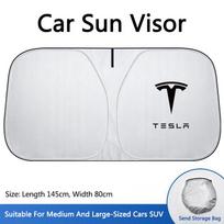 ALG1 Car Windshield Sun Shade Cover Sun Protector Board For Tesla Model3 Model-S Model-X Model-Y Cybertruck Roadster SpaceX Accessory