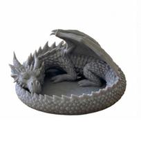 3D Printed Fantasy Dragon Jewelry Tray, Gothic Winged Dragon Desktop Organizer, Mythical Dragon Figurine Key Bowl for Bedside Nightstand, Home Decor pilka