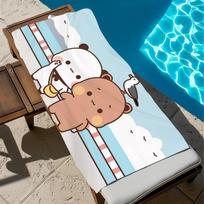 DUDU BUBU Kawaii Towel  Pool Beach Towel Portable Quick Fast Dry Sand Outdoor Travel Swim Blanket Thin  Mat Bath Towel 40X70cm(15X27in)