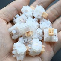 Outemu Yellow Jade Silent Switch 5Pin HP Tactile Custom Mechanical Keyboard Mute MX Switch Like Holy Panda lubricated for Gaming 10 PCS