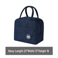 2026 High-Value Waterproof & Stain-Resistant Insulated Lunch Box with Thickened Aluminum Foil tamsiai mėlyna