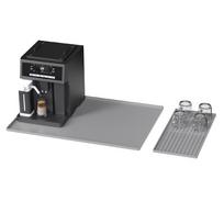 Silicone Coffee Machine Protective Pad - Multi-functional Double Layer Square Tray Thin 51*40.5*1.1cm-515g (Soccer)
