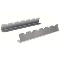 Stainless Steel BBQ Kebab Rack Anti-Slip Groove Kebab Stands Skewer Holder  Garden Party 1 Pair