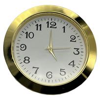 2-1/8 colio(55 mm) Laikrodžio įdėklas Laikrodžio galvutė Su arabiškais skaitmenimis Apvalus Auksinis/Sidabrinis apvadas Prabangiems ir elegantiškiems laikrodžiams auksas