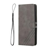 Air 17 Dėklas On for iPhone 17 16e Dėklas i phone 17 iphone17 16 15 14 Plus 13 Pro Max Dėklas Piniginė Magnetinis Odinis Dangtelis Atverčiamas Coque PU Leather&iPhone 15 pilka spalva