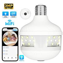 V380 Pro Wifi Panorama 1080P 5MP Security 360 Degree Panoramic Fisheye IP Night Vision Surveillance Camera kameja rožinė spalva