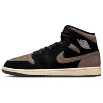Jordan Air Jordan 1 Mid top Vintage Basketball Shoes Men's Brown Black IB7110-002 44 black