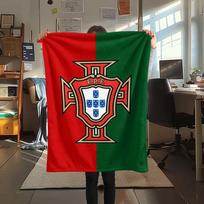 1Pc Wc Portugal Print Flannel Blanket High Quality Warm Comfortable Cover for All Seasons Perfect for Gifts Home Decor 80cm x 120cm