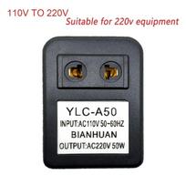 Voltage Converter 50W Universal Electric Adapter 220V to 110V 110V to 220V Compact Design for Hair Dryer Laptop A2