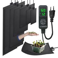 110-5w Indoor Reptile Pet Plant PVC Temperature Heating Pad LCD Display Thermostat Controller Custom Timing Mode IPX7 Waterproof 220V