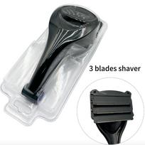 Men's Back Shaver Razor with Safety Blades | Ergonomic Handle for Wet/Dry Use | DIY Back Hair Remover Trimmer Kit with Extra Replacement Blades juoda
