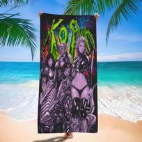 K-Korn Rock Band Music Microfiber Beach Towel Absorbent Quick dry Soft Yoga Swimming Resort Mountain Climbing Towel Cotton 30x60cm