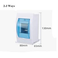Circuit Breaker 2-3/3-4/4-6/5-8/9-12 Ways Distribution Protection Box Electric Transparent Cover Project Case Plastic Boxes