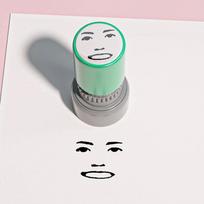 Prank DIY Engraved Self-Inking Stamp Creative Design Novelty Face Pocket Stamp Printing Memes Style Engraved Stamp Office Use