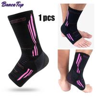 Ankle Brace Compression Support Sleeve With Gel Pads For Achilles Tendonitis Plantar Fasciitis Pain Relief XL