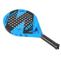 Soft EVA Face Padel Rackets Full Carbon Beach Tennis Racket Tennis Tools   Unisex mėlyna