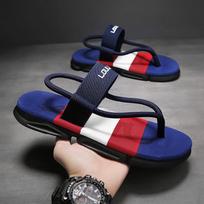 Men's Flip Flops Sandal Comfortable Thong Sandals Arch Support Casual T-Strap Sandals Open Toe Beach Slides Shoes Slip On Summer Slippers for Male 37