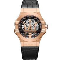 Maserati R8821108002 Potenza Automatinis vyriškas laikrodis su atviru ciferblatu 42mm ryškiai rožinė