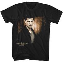 Twilight - Jacob And Forest - Officially Licensed - Black Solid Front Print Adul 160