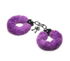 Antrankiai su kailiuku Cuffed in Fur Furry Handcuffs, violetiniai