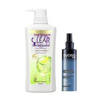 Clear Anti-Dandruff Shampoo & Syoss Styling Gel Combo