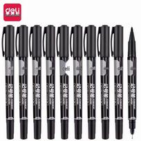 Deli 6824 Black Marker Pens (12-Pack) juoda spalva