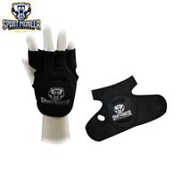 1 kg svertinės puspirštės sportinės pirštinės boksui, bėgimui ir Sanda 1KG/Set juoda