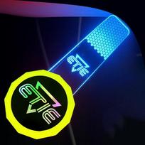 LED Warm Light Car Window Film Cutting Tool High Brightness for Professional Tinting Service Workshop Use geltona