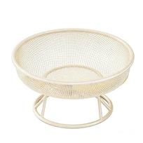 Patio Garden Metal Mesh Bird Feeder with Platform Tray Weather Resistant Squirrel Proof for Attracting Multiple Birds B