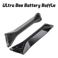 For Surron Ultra Bee Carbon Fiber Battery Protect Cover Water Transfer Printing Battery Baffle E-bike for Surron Motorcycle Part Battery Protect Cove