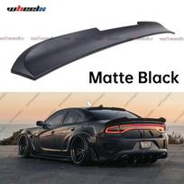 Galinio lango stogo spoileris Tinka 2011-2023 m. Dodge Charger Visiems modeliams, V stiliaus ančiuko snapo spoilerio sparno lūpa matinė juoda spalva