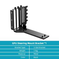GPU Vertical Mounting Bracket Kit, PCIe 4.0/3.0 X16 Riser Cable 200mm, Graphics Card Steering Mounting Bracket 20cm 7.87inch juoda