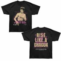 Bruce Lee - Rise Like A Dragon Alternate Version - Bronx Oversized Children's T-shirt Black 140