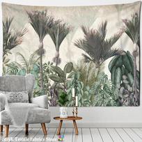 Vintage Banana Tree Tapestry Wall Haning Psychedelic Hippie Oil Painting Tapiz Tropical Plants Background Cloth Boho Decor 70X100cm