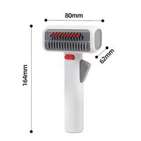 Dual-Function Pet Grooming Comb - Painless Hair Removal & Knot Opening for Cats & Dogs balta