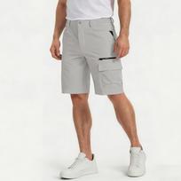 Men’s Classic Fit Multi Pocket Cargo Shorts with Button Closure and Belt Loops for Outdoor Activities Work XXXL
