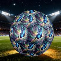 1pc Cosmic Butterfly Garden Size 5 Soccer Ball Professional Lightweight Durable Match Training Football Indoor &Outdoor Sports BallTraining Ball y73 Size 5
